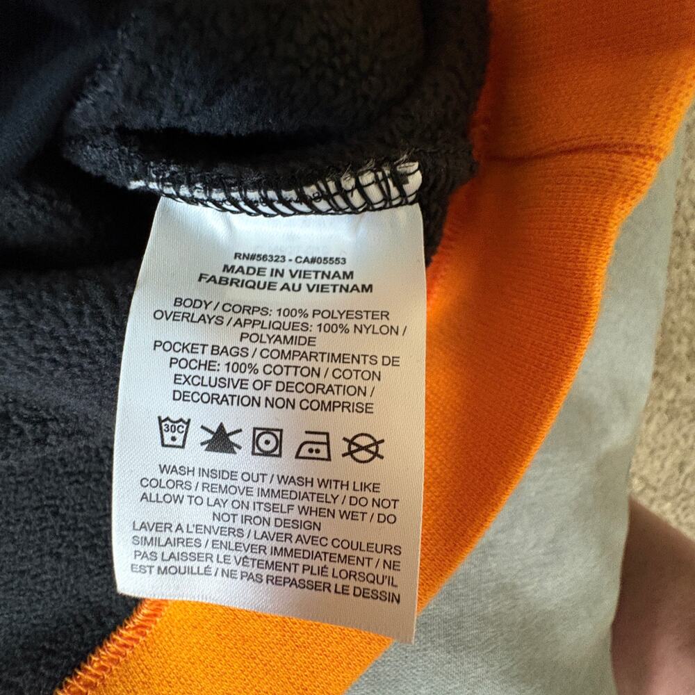 Nike Cropped Fleece Quarter Zip Pullover Sweatshirt M Block Retro Prep Y2K - Picture 5 of 7